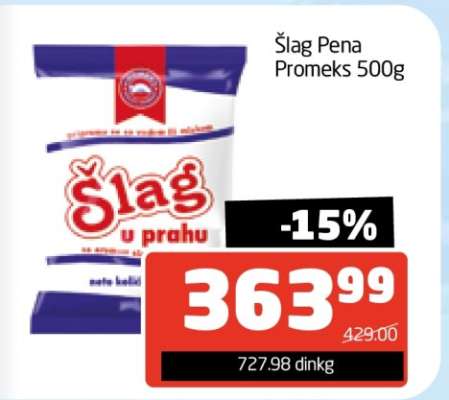 Šlag pena Promeks 500g