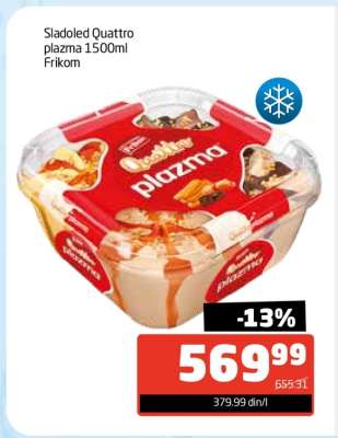 Sladoled Quattro plazma 1500ml Frikom