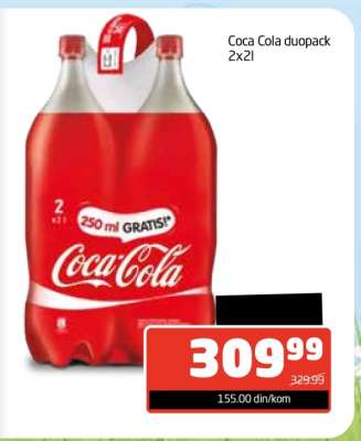 Coca Cola duopack 2x2l