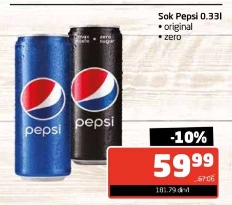 Sok Pepsi 0.33l