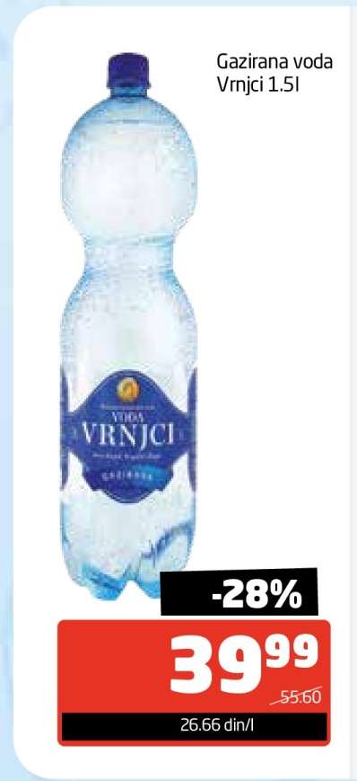 Gazirana voda Vrnci 1.5l
