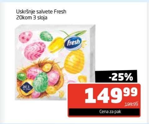 Uskršnje salvete Fresh