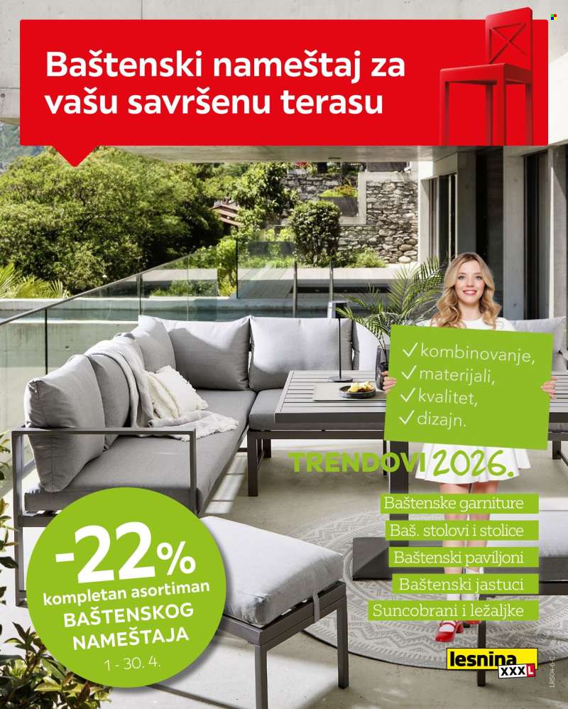Lesnina XXXL katalog - 01.04.2026 - 30.04.2026.