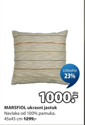 MARSFIOL UKRASNI JASTUK