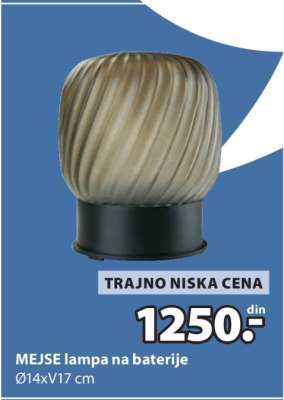 MEJSE lampa na baterije