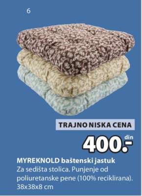 MYREKNOLD baštenski jastuk