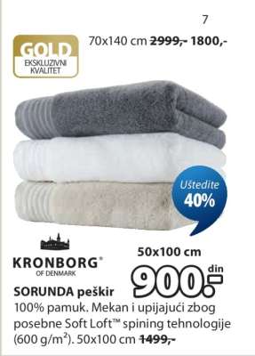 KRONBORG SORUNDA PEŠKIR