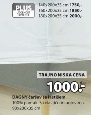 DAGNY čaršav sa lastišem