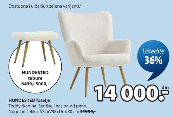 HUNDESTED FOTELJA