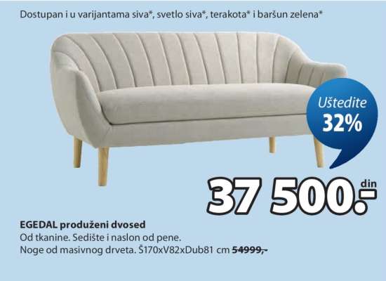 EGEDAL PRODUŽENI DVOSED