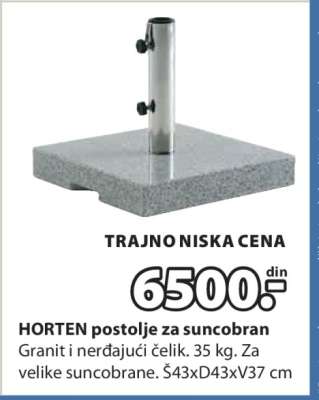 HORTEN POSTOLJE ZA SUNCOBRAN