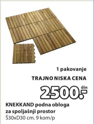 KNEKKAND PODNA OBLOGA ZA SPOLJAŠNJI PROSTOR