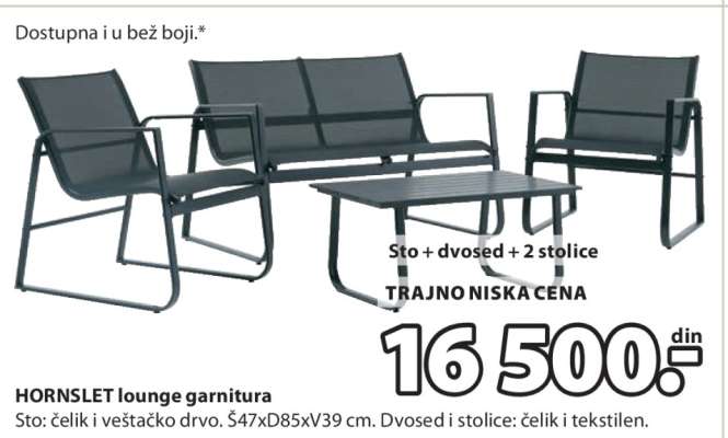 HORNSLET lounge garnitura