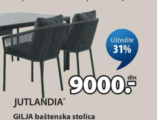 JUTLANDIA GILJA baštenska stolica