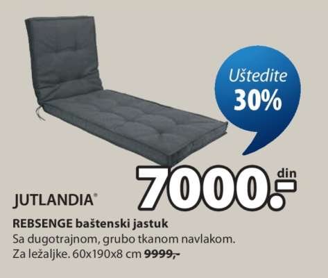 JUTLANDIA REBSENGE baštenski jastuk