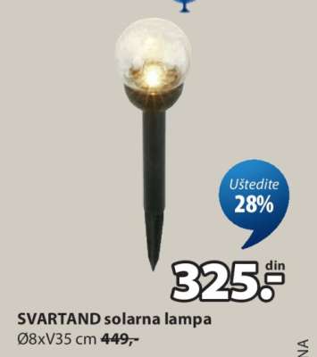 SVARTAND SOLARNA LAMPA