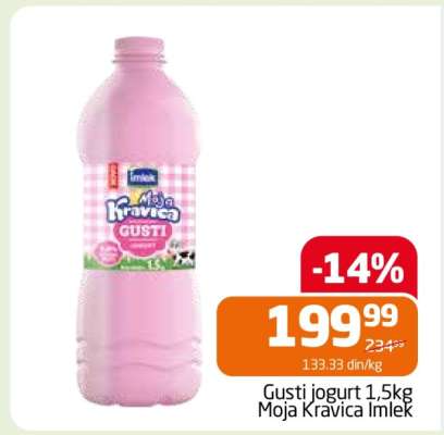 Gusti jogurt 1,5kg Moja Kravica Imlek