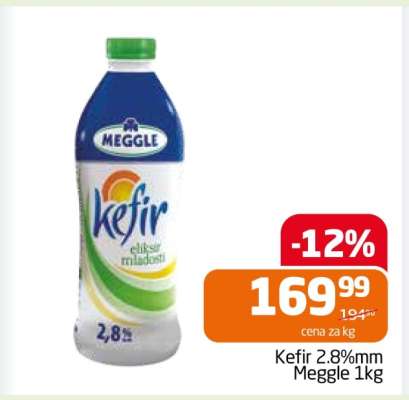 Kefir 2.8%mm Meggle 1kg