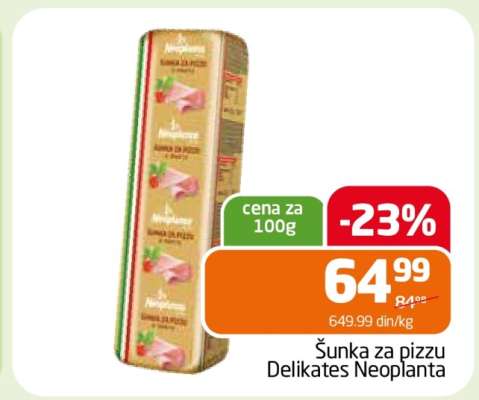 Šunka za pizzu Delikates Neoplanta