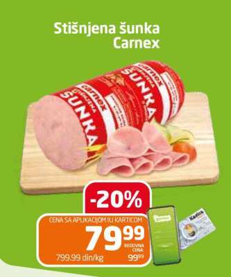 STIŠNJENA ŠUNKA Carnex