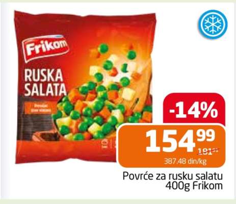 Povrće za rusku salatu 400g Frikom