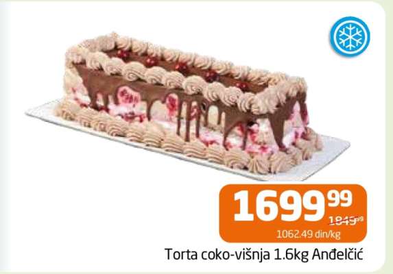 Torta čoko-višnja 1.6kg Anđelić