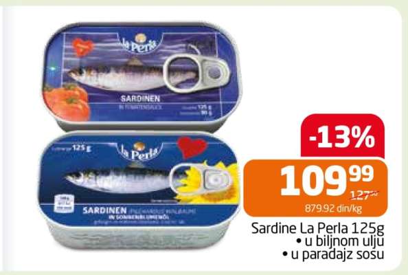 Sardine La Perla 125g