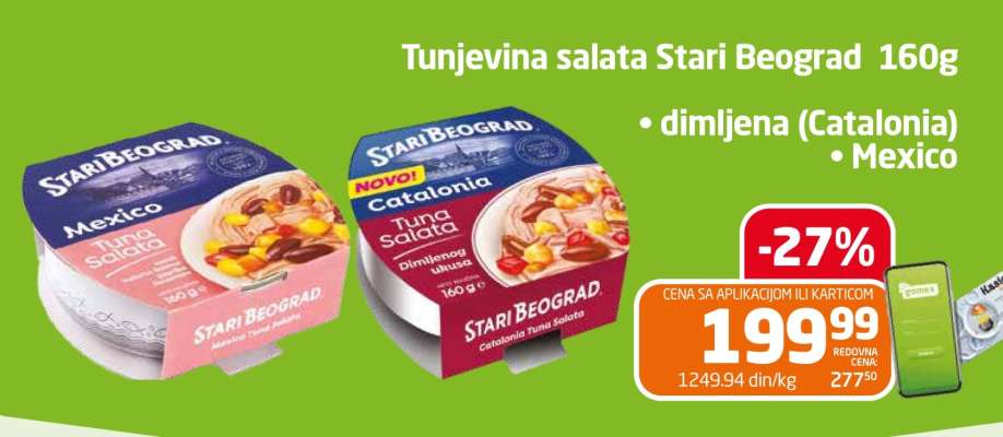 Tunjevina salata Stari Beograd 160g