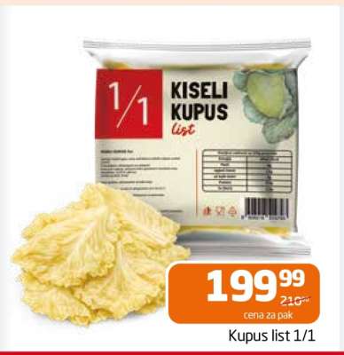 Kupus list 1/1