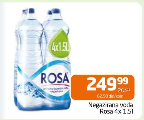 Negazirana voda Rosa 4x 1,5l