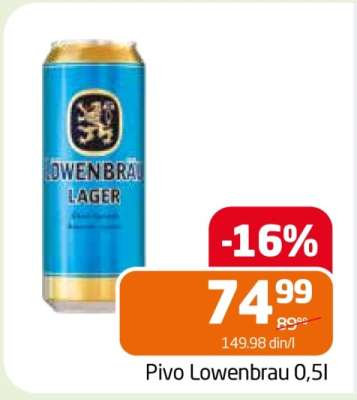 Pivo Lowenbrau 0,5l