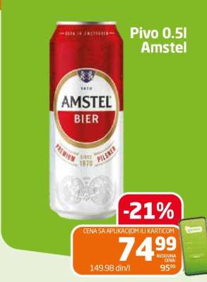 Pivo 0.5l Amstel