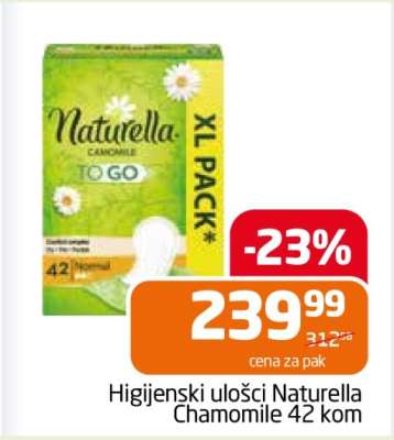 Higijenski ulošci Naturella Chamomile 42 kom