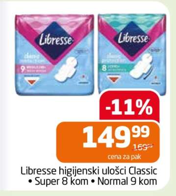 Libresse higijenski ulošci Classic