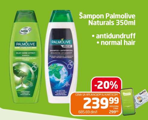 Šampon Palmolive Naturals 350ml