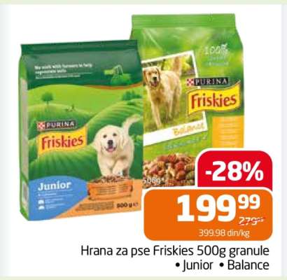 Hrana za pse Friskies 500g granule