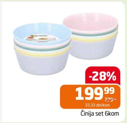Činija set 6kom