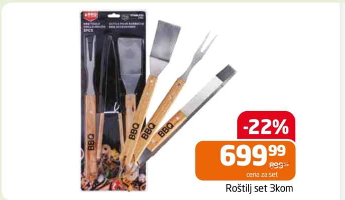 Roštilj set 3kom