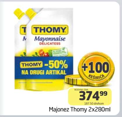 Majonez Thomy 2×280ml
