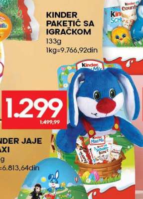 KINDER PAKETIĆ SA IGRAČKOM