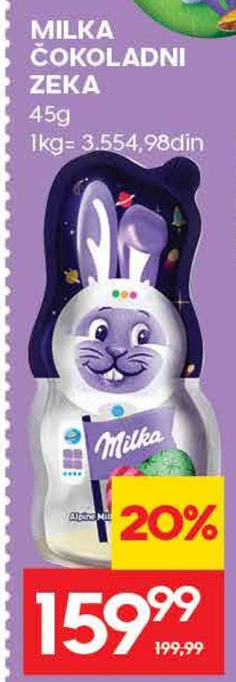 MILKA ČOKOLADNI ZEKA