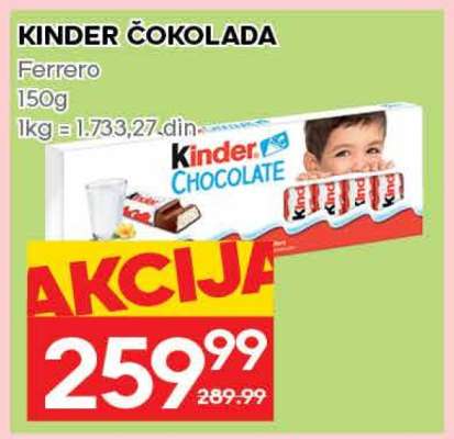 Kinder Čokolada