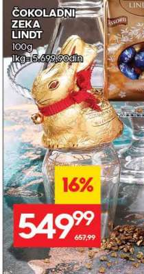 Čokoladni zeka Lindt