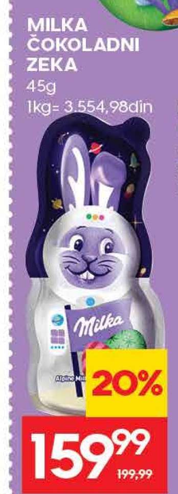 MILKA ČOKOLADNI ZEKA