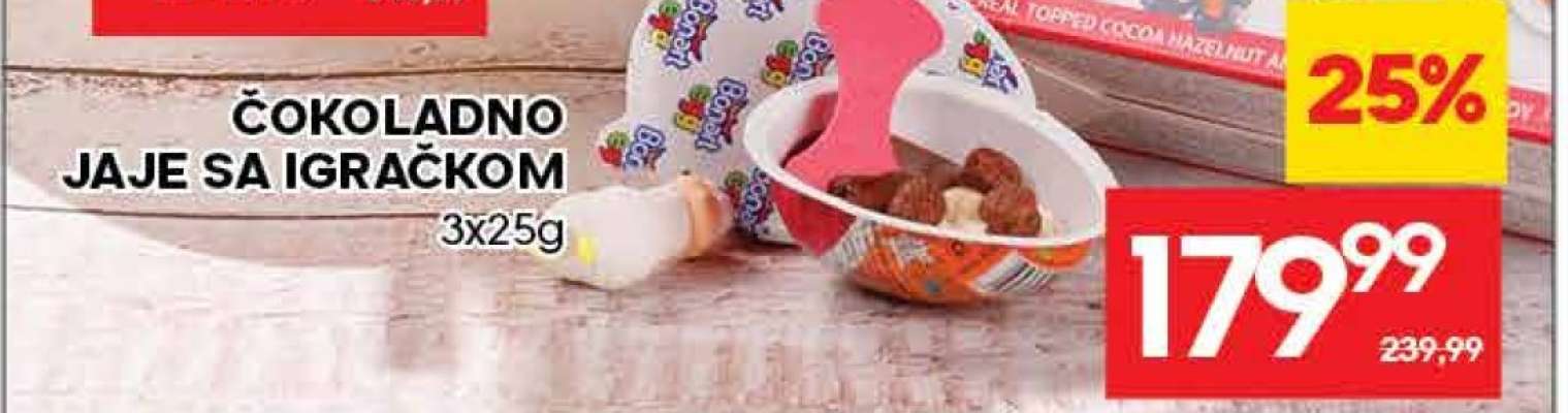 ČOKOLADNO JAJE SA IGRAČKOM