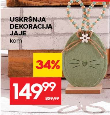 USKRŠNJA DEKORACIJA JAJE