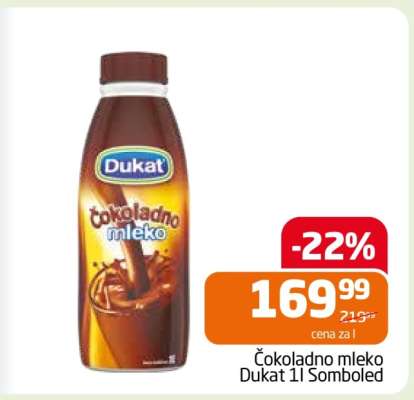 Čokoladno mleko Dukat 1l Somboled