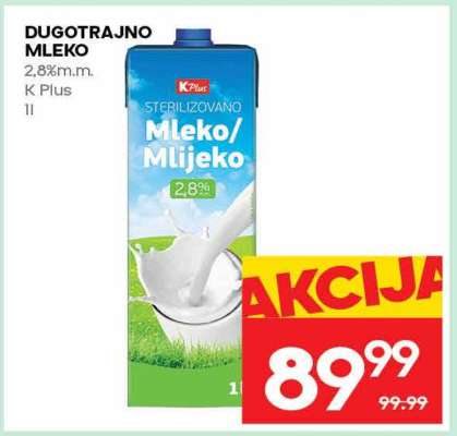 DUGOTRAJNO MLEKO