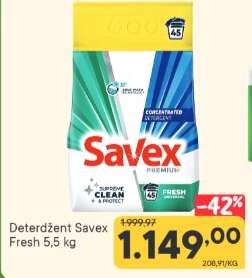 Deterdžent Savex Fresh 5,5 kg