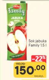 Sok jabuka Family 1.5 l
